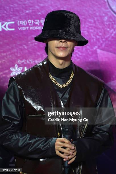 Donghae of South Korean boy band Super Junior attends the 29th Seoul Music Awards at Gocheok Sky Dome on January 30, 2020 in Seoul, South Korea.