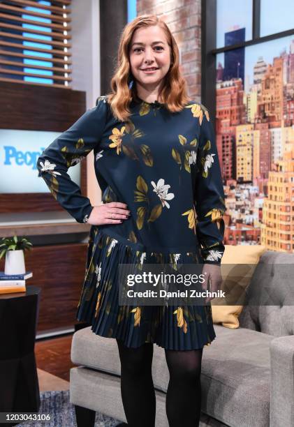 Actress Alyson Hannigan visits People Now on January 30, 2020 in New York, United States.