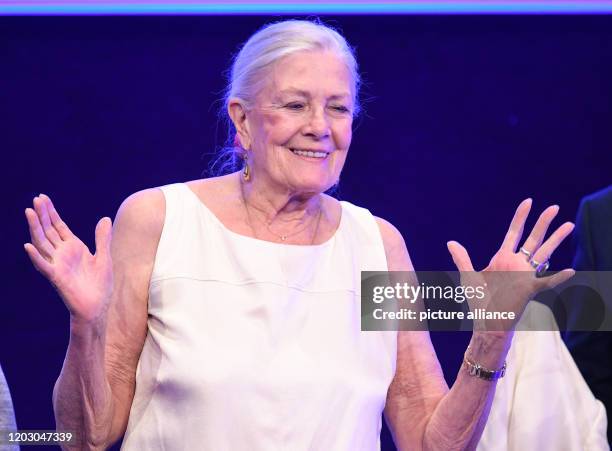 February 2020, Berlin: 70th Berlinale, Cinema for Peace Gala: Actress Vanessa Redgrave. The International Film Festival takes place from 20.02. To ....
