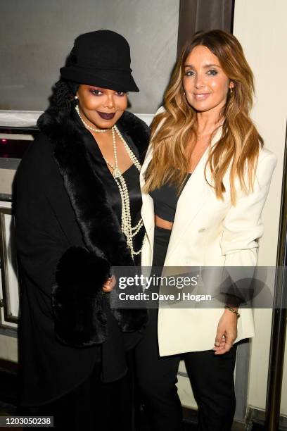 Janet Jackson and Louise Redknapp during the Gatsby Gala 2020 at Bloomsbury Ballroom on January 30, 2020 in London, England.