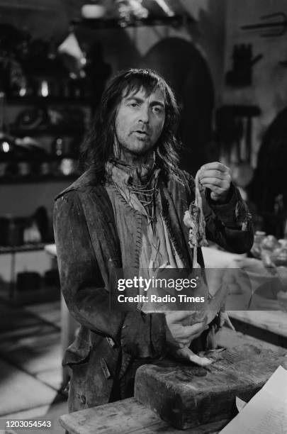 Actor Tony Robinson in a scene from episode 'Amy and Amiability' of the BBC television series 'Blackadder the Third', June 5th 1987.