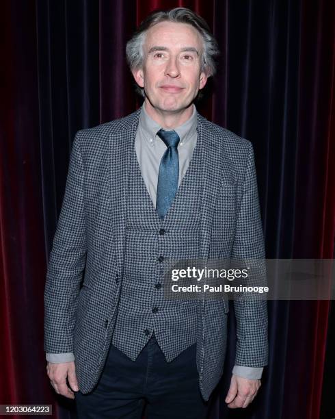 Steve Coogan attends The Cinema Society & Monkey 47 Host The After Party For Sony Pictures Classics' "Greed" at The Fleur Room at Moxy Chelsea on...