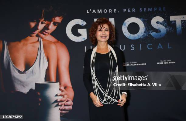 Alda D'Eusanio attends the "Ghost - The Musical" Photocall at Teatro Sistina on January 30, 2020 in Rome, Italy.