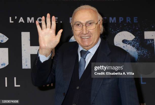 Pippo Baudo attends the "Ghost - The Musical" Photocall at Teatro Sistina on January 30, 2020 in Rome, Italy.