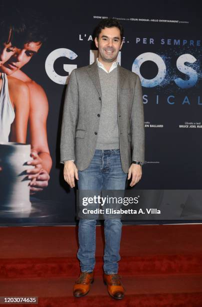 Director Federico Bellone attends the "Ghost - The Musical" Photocall at Teatro Sistina on January 30, 2020 in Rome, Italy.