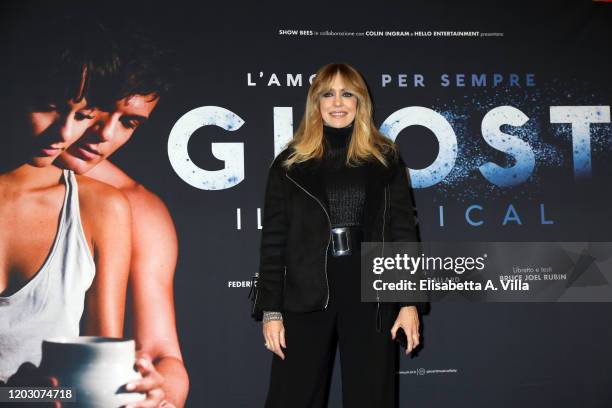 Brigitta Boccoli attends the "Ghost - The Musical" Photocall at Teatro Sistina on January 30, 2020 in Rome, Italy.