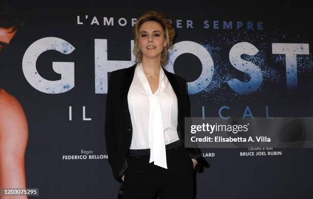 Giulia Petrini attends the "Ghost - The Musical" Photocall at Teatro Sistina on January 30, 2020 in Rome, Italy.