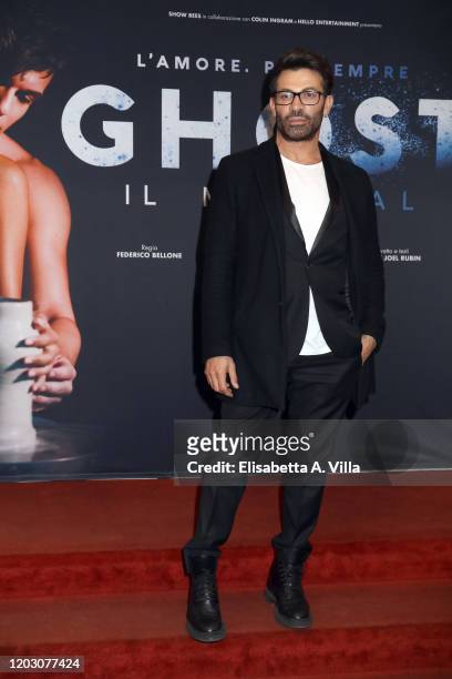 Gianni Sperti attends the "Ghost - The Musical" Photocall at Teatro Sistina on January 30, 2020 in Rome, Italy.