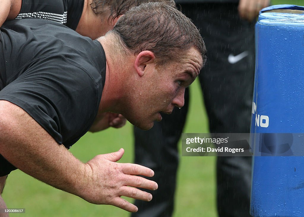 Matt Stevens Rugby Matt Stevens, the England prop, scrummages during the England... News ...