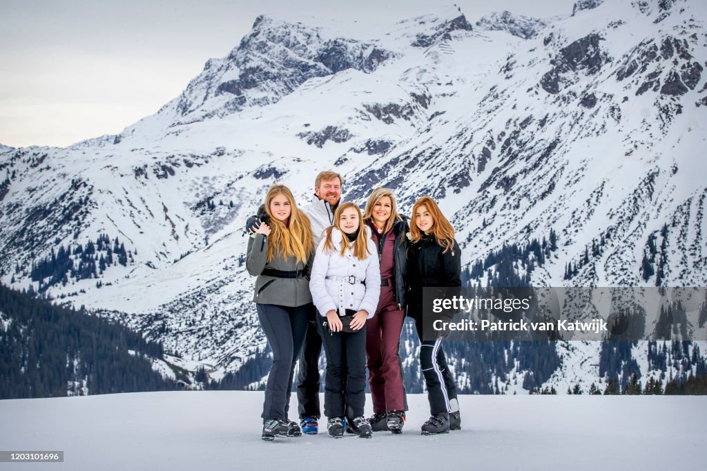 The Dutch Royal Family Hold Annual Winter Photo Call In Lech