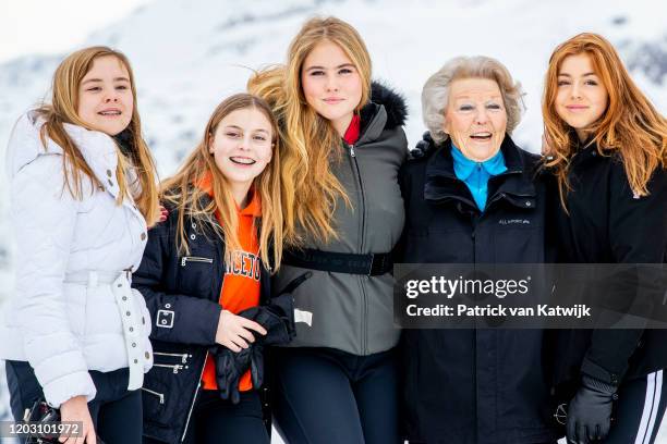 Princess Beatrix of The Netherlands, Princess Amalia of The Netherlands, Princess Alexia of The Netherlands, Princess Ariane of The Netherlands and...
