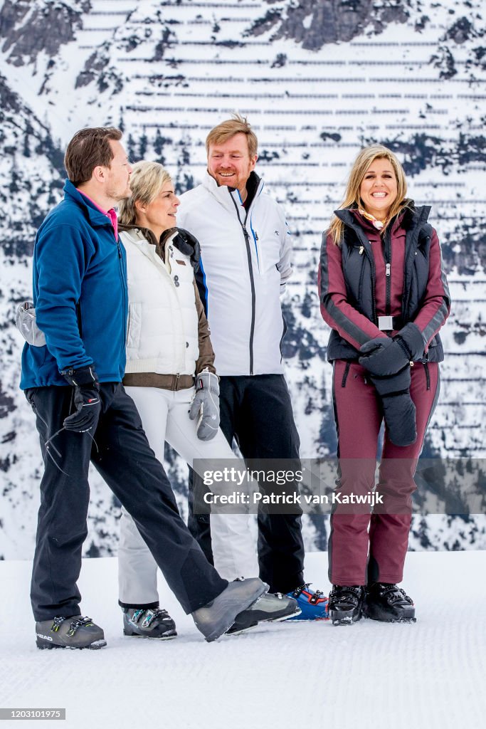 The Dutch Royal Family Hold Annual Winter Photo Call In Lech