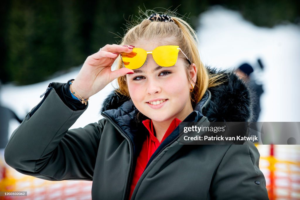 The Dutch Royal Family Hold Annual Winter Photo Call In Lech