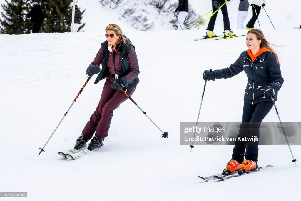 The Dutch Royal Family Hold Annual Winter Photo Call In Lech