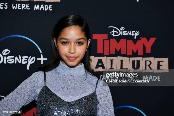 Ruth Righi attends the Premiere of Disney +'s "Timmy Failure: Mistakes Were Made" at El Capitan Theatre on January 30, 2020 in Los Angeles,...