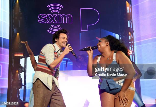 Harry Styles and Lizzo perform an exclusive concert for the SiriusXM and Pandora Opening Drive Super Concert Series, airing live on SiriusXM's The...