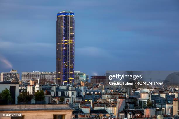 tour montparnasse, paris - montparnasse stock pictures, royalty-free photos & images