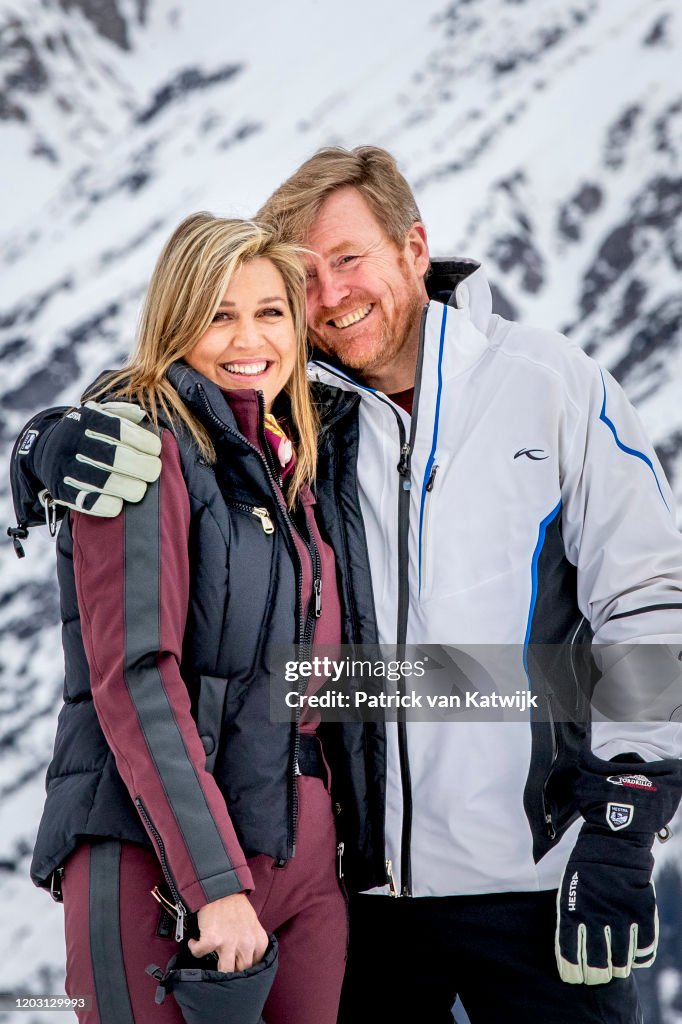 The Dutch Royal Family Hold Annual Winter Photo Call In Lech
