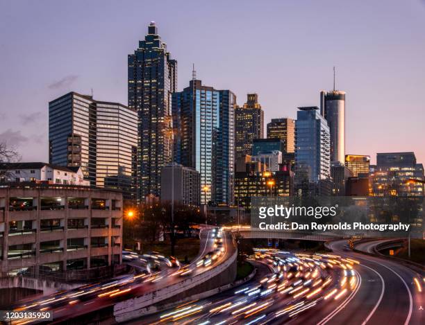 modern cities - atlanta skyline stock pictures, royalty-free photos & images