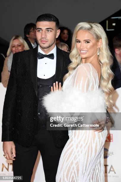 Tommy Fury and Molly-Mae Hague attend the National Television Awards 2020 at The O2 Arena on January 28, 2020 in London, England.