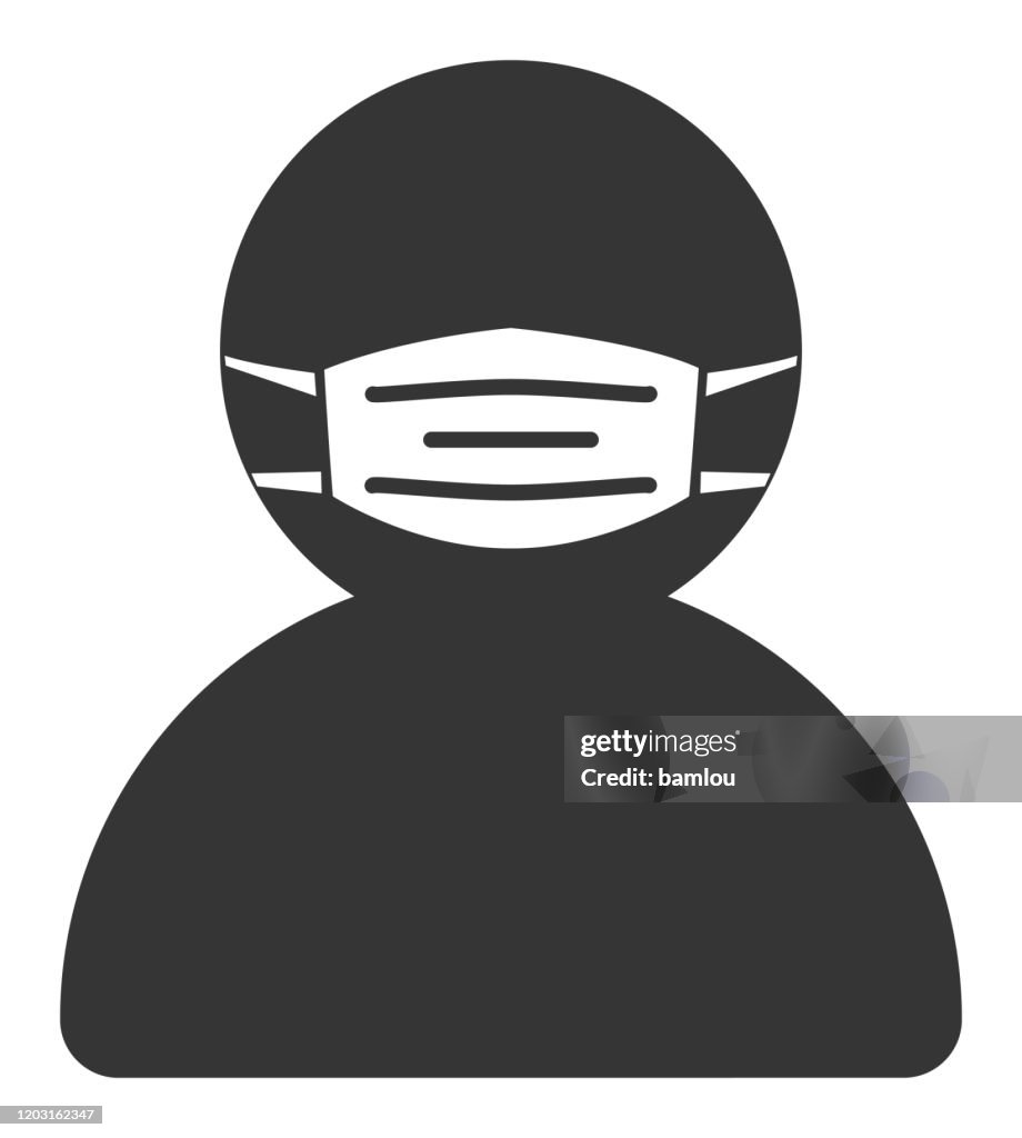 Man with Mask Icon