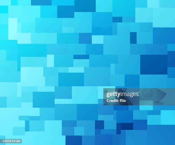 abstract pixel blue blend background - teal gradient background stock illustrations