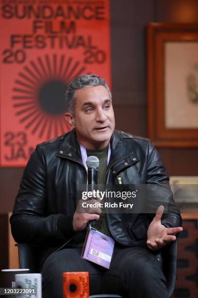 Bassem Youssef attends the 2020 Sundance Film Festival Cinema Cafe With Haifaa Al-Mansour And Bassem Youssef at Filmmaker Lodge on January 31, 2020...