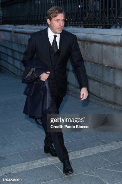 Beltran Gomez-Acebo attends the Pilar de Borbon funeral mass at Almudena Cathedral on January 31, 2020 in Madrid, Spain.