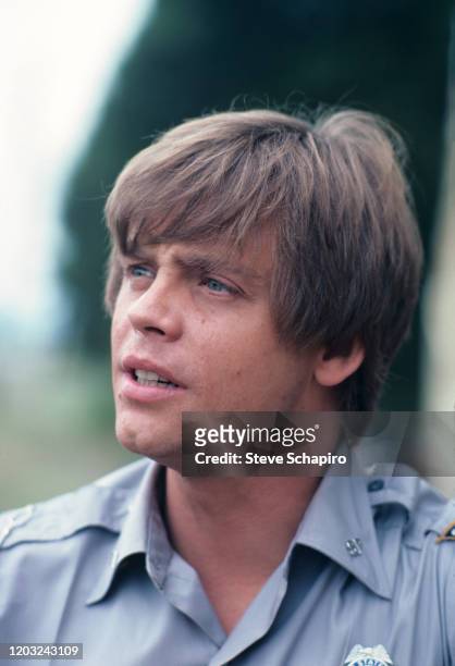 View of American actor Mark Hamill in a scene from the film 'The Night the Lights Went Out in Georgia' , 1980.