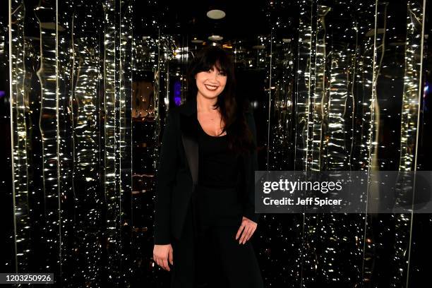 Daisy Lowe attends a drinks reception on board Virgin Voyages' new cruise ship 'Scarlet Lady' on February 25, 2020 in Liverpool, England.