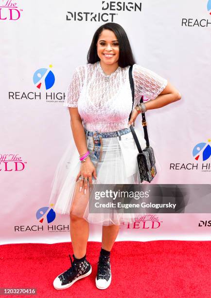 Nina Thomas attends the 2020 Off the Field Player's Wives Fashion Show at Miami Design District on January 31, 2020 in Miami, Florida.