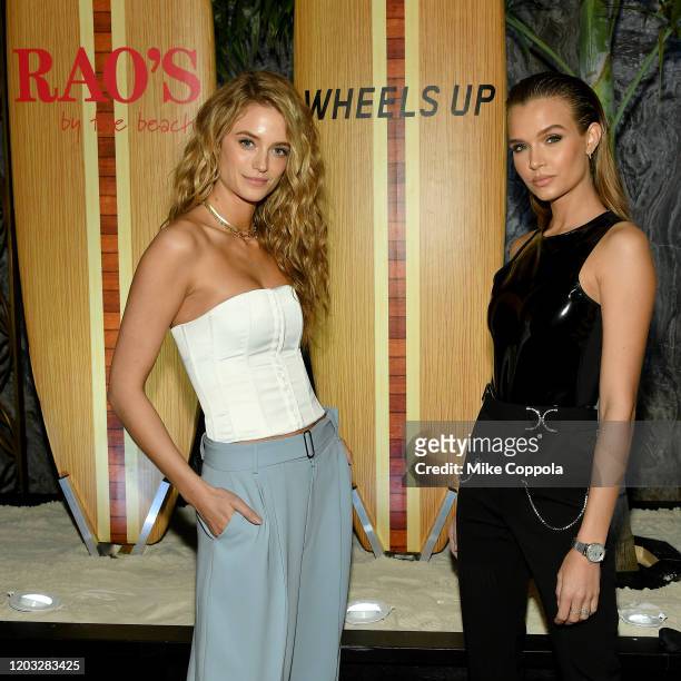 Kate Bock and Josephine Skriver attend as Wheels Up hosts an exclusive members-only dinners at the Wheels Up "Rao's By The Beach" Pop-Up Restaurant...