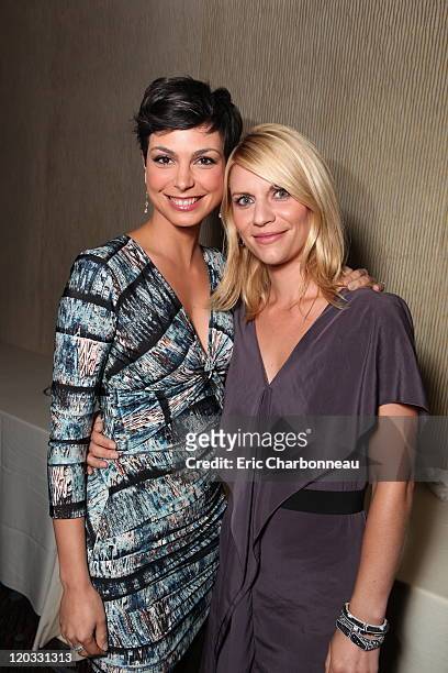 Morena Baccarin and Claire Danes at Showtime's 2011 Summer TCA at The Beverly Hilton Hotel on August 4, 2011 in Beverly Hills, California.