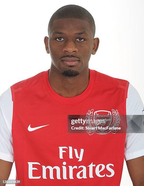 Abou Diaby of Arsenal poses for a portrait at Emirates Stadium on August 4, 2011 in London, England.