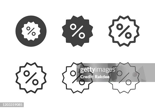 Discount Label Icons - Multi Series Discount Label Icons - Multi Series