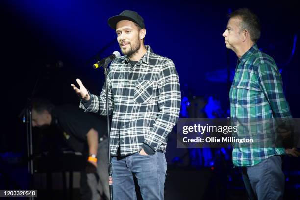 Mark Davyd and Ben Lovett of Mumford and Sons presents the 5th Annual UK Americana Grass Roots Awards 2020 to Mark Whitfield from Americana-uk.com at...