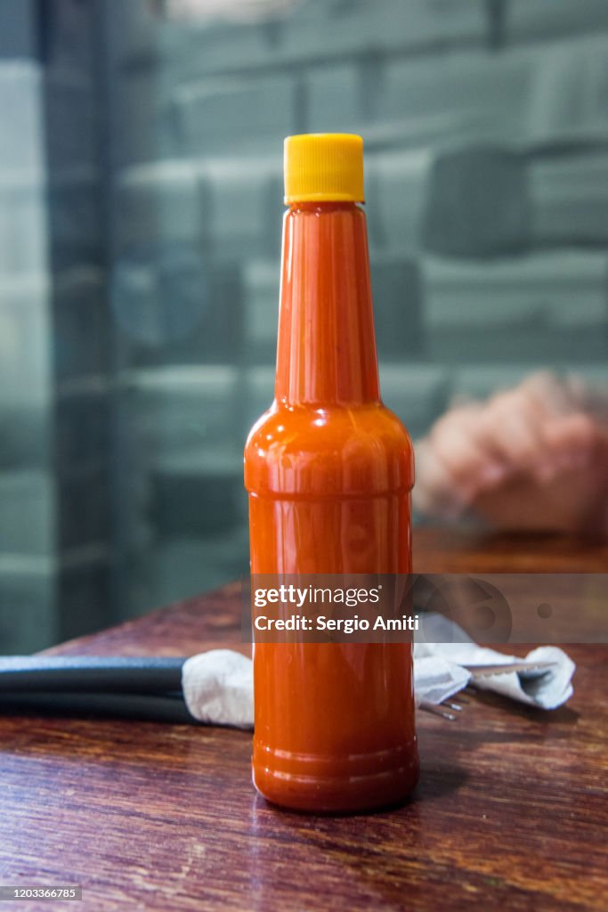 Colombian red hot sauce