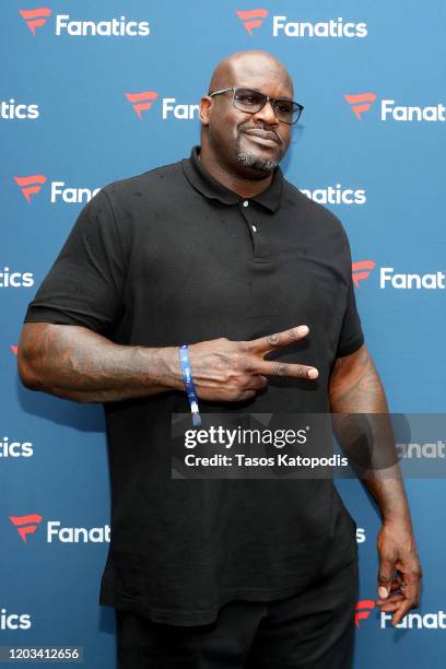 Shaquille O'Neal attends Michael Rubin's Fanatics Super Bowl Party at Loews Miami Beach Hotel on February 01, 2020 in Miami Beach, Florida.