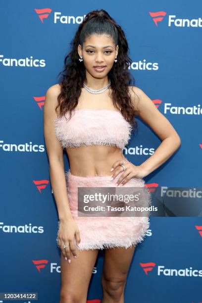 Danielle Herrington attends Michael Rubin's Fanatics Super Bowl Party at Loews Miami Beach Hotel on February 01, 2020 in Miami Beach, Florida.