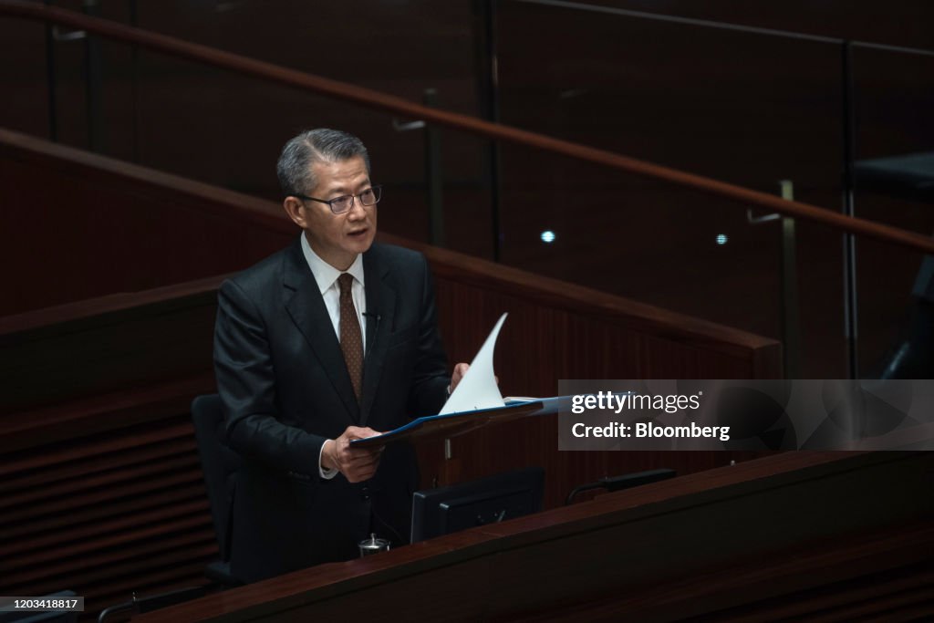 Hong Kong Financial Secretary Paul Chan Delivers Budget Speech at Legislative Council