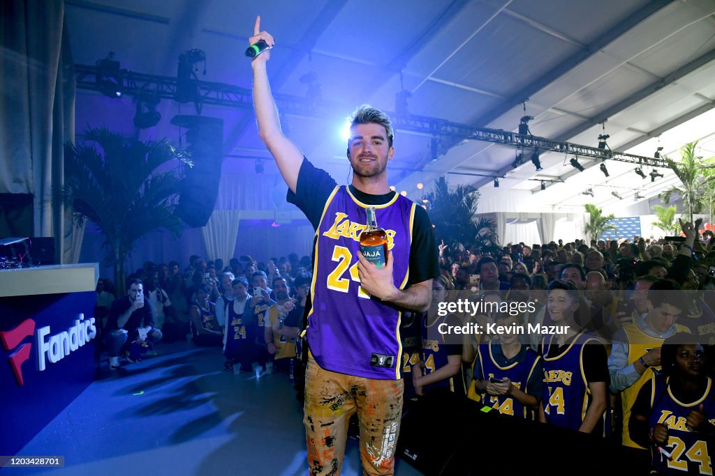 Andrew Taggart appears onstage at Michael Rubin's Fanatics Super Bowl