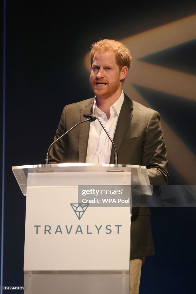 Prince Harry, Duke of Sussex Attends The Travelyst Sustainable Tourism Summit