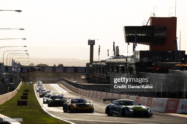 Maximillian Gotz of Mercedes-AMG Team Triple Eight Race Engineering competes during the 2020 Bathurst 12 Hour at Mount Panorama on February 01, 2020...
