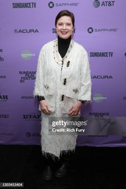 Isabella Rosellini attends the Awards Presenters Reception during the 2020 Sundance Film Festival at Basin Recreation Yoga Studio on February 01,...