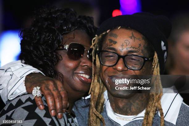 Lil Wayne attends Lil Wayne's "Funeral" album release party on February 01, 2020 in Miami, Florida.[
