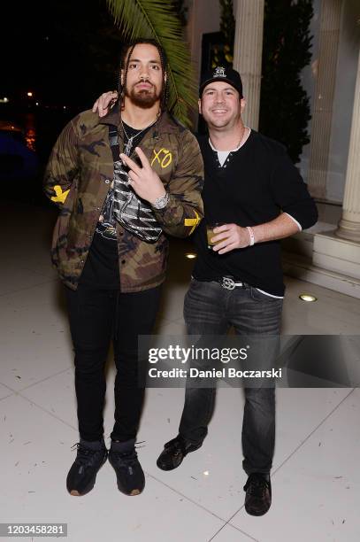 Duke Riley and Peter von Gontard attend Lil Wayne's "Funeral" album release party on February 01, 2020 in Miami, Florida.