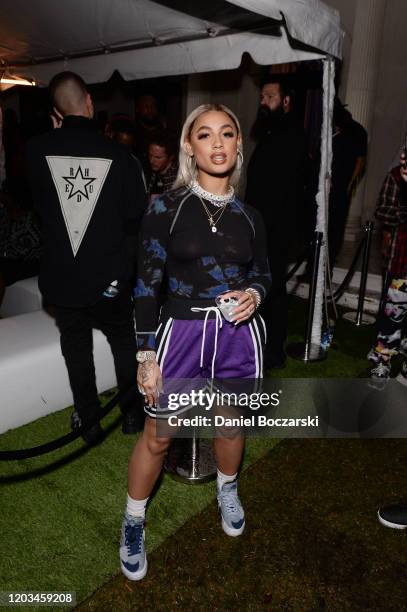 DaniLeigh attends Lil Wayne's "Funeral" album release party on February 01, 2020 in Miami, Florida