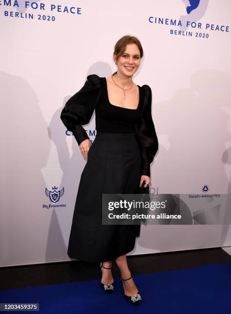 February 2020, Berlin: 70th Berlinale, Cinema for Peace Gala: Actress Alicia von Rittberg . The International Film Festival takes place from 20.02....