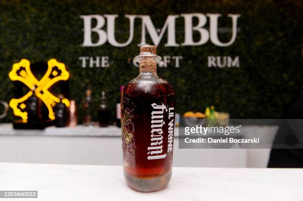 View of Bumbu on display at Lil Wayne's "Funeral" album release party on February 01, 2020 in Miami, Florida.