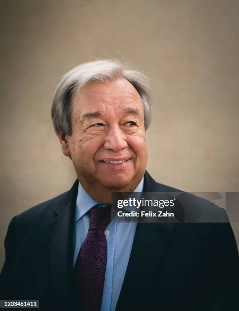 Antonio Guterres, Secretary General of the United Nations, admitted to the 43rd Human Rights Council at the Palais des Nations, on February 24, 2020...